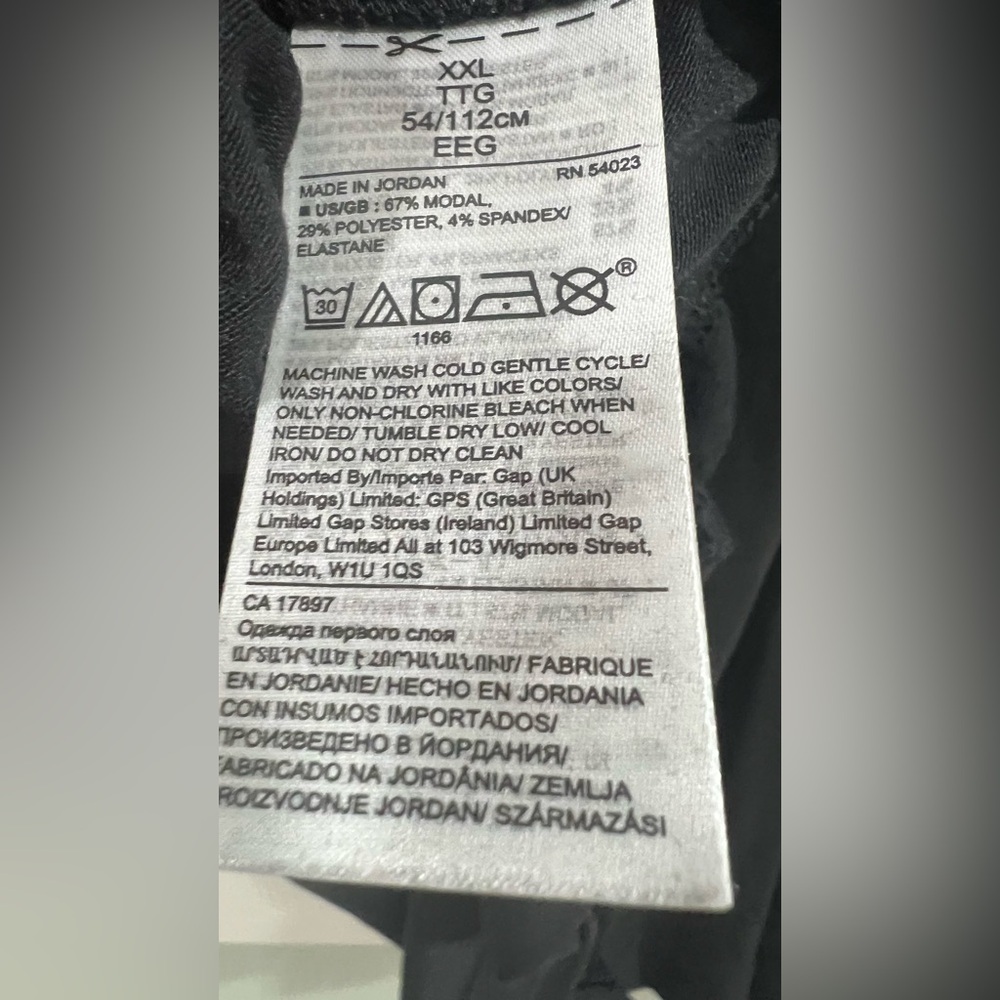 Banana Republic Threadsoft Black Long Sleeve Wrap Top Womens XXL‎ New With Tags - Picture 6 of 8